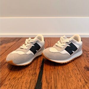 New Balance Cream and White Sneakers